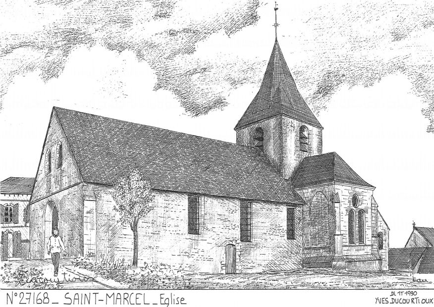 N 27168 - ST MARCEL - église